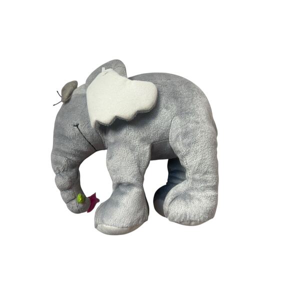 Dr. Suess Elephant Stuffed Animal Plush Toy 9" Grey Soft - Picture 3 of 4
